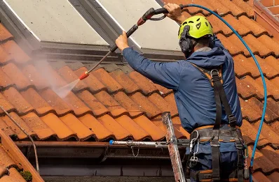 Démoussage et hydrofuge de toiture à Chevillé